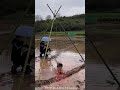 Practical Craft of Inertia Water Conveyance Bamboo Frame for Paddy Field
