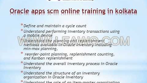 Oracle apps scm r12 online training in pune@magnifictraining