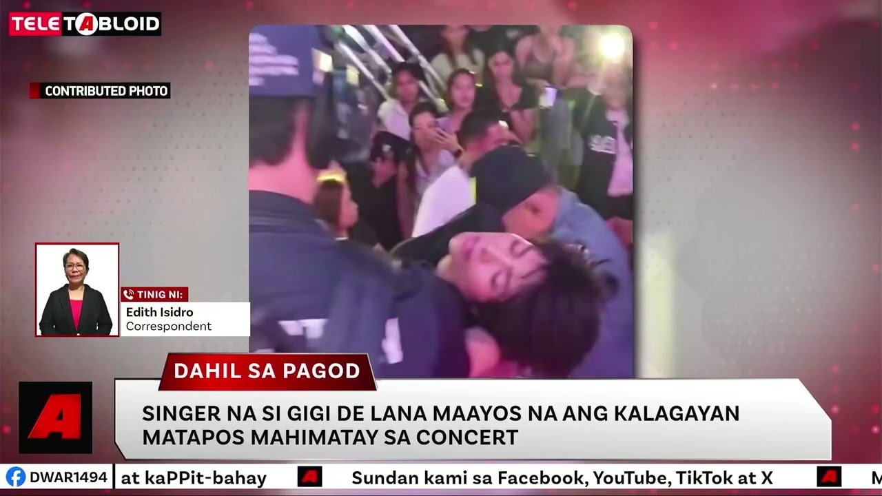 Dahil sa pagod! Gigi de Lana maayos na ang kalagayan matapos mahimatay sa concert | TELETABLOID