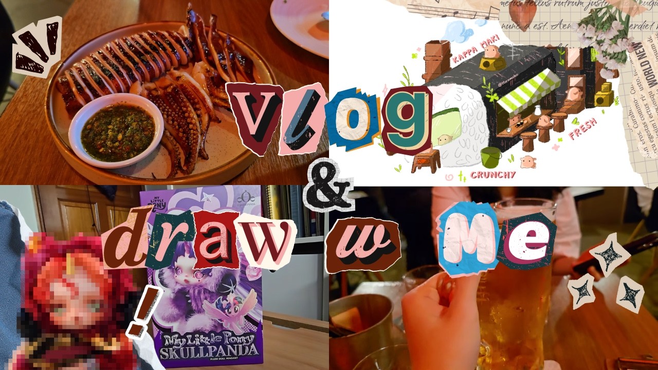 Cozy Vlog + Draw with me ⋆ 𐙚 ˚ | good food 𓐐𓎩, blind boxes, secret!!, chill drawing session ₍ᐢ. .ᐢ₎