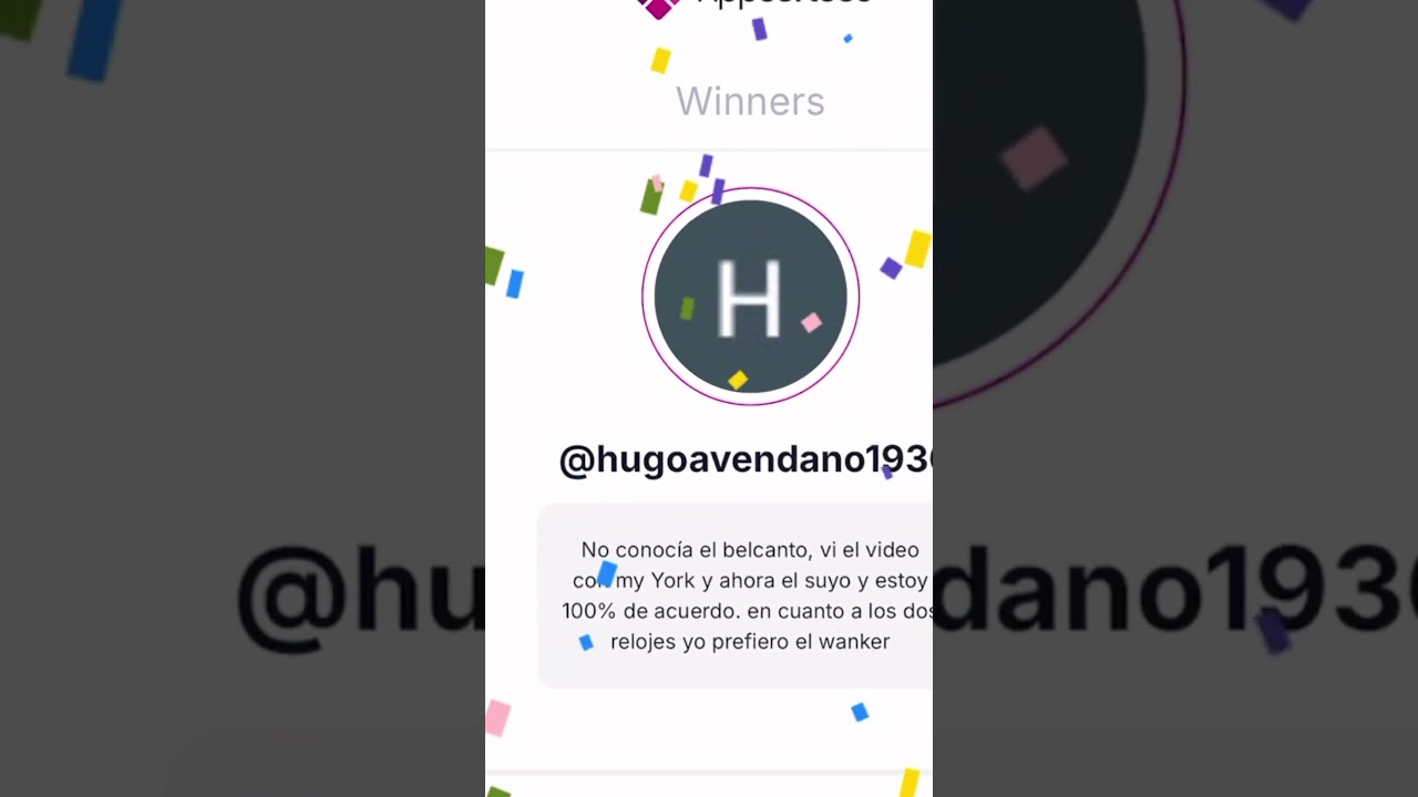 GANADORES DEL SORTEO