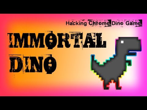 Chrome Dinosaur Game HACK - Immortal T-Rex 