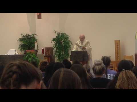 St. Catherine of Siena Academy, Wixom- the Feast of St. Scholastica celebrated by Father Elmer