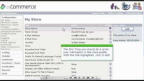 How to Configure your Store in osCommerce - Host Department LLC
