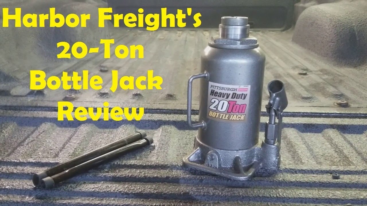 Review on Harbor Freight's 20 Ton Hydraulic Bottle Jack - YouTube