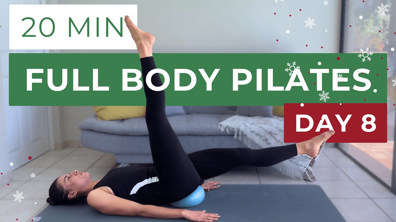 20 Min Full Body Pilates with Mini Ball | Day 8 | Beginner Pilates Deep Core & Gentle Gut Reset