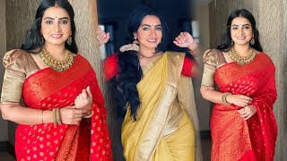 Sujitha Dhh Latest Saree Photoshoot Sujitha Dhh Vertical Hot Sujitha Very Hot Serial