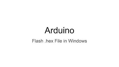 Arduino: Flash .hex File in PowerShell