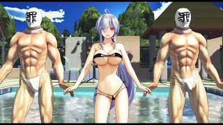 【1080p60fps】TDA-yowanehaku BIKINIDANCE【作業用MMD】