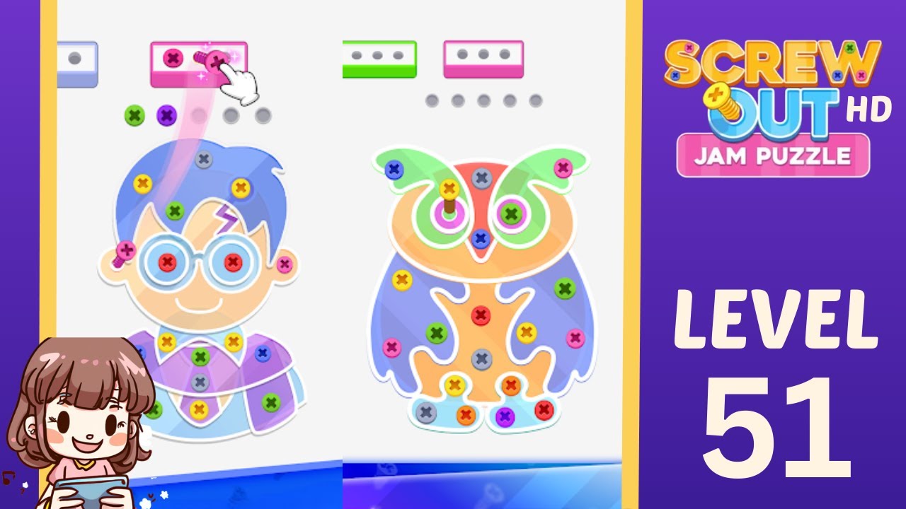 Screw Out Level 51 Solution Walkthrough