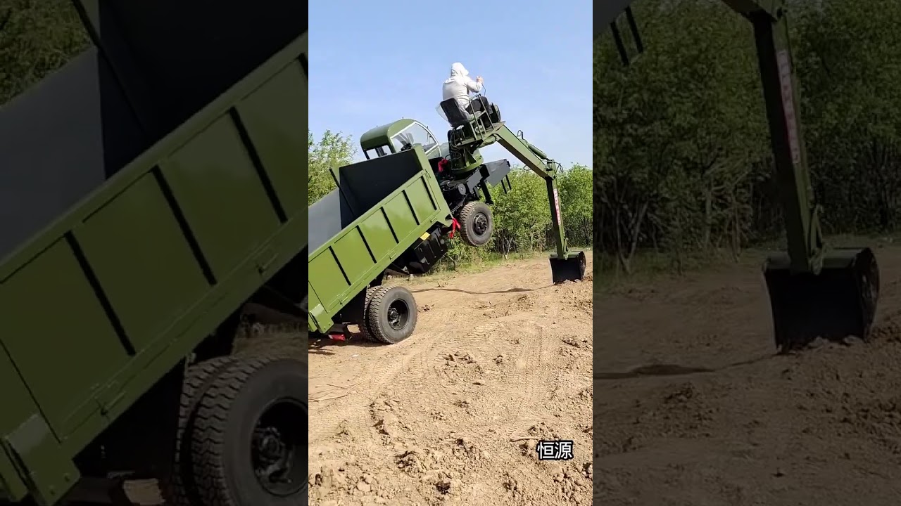 Powerful Excavator Working in Action | Heavy Machinery at Construction Site 