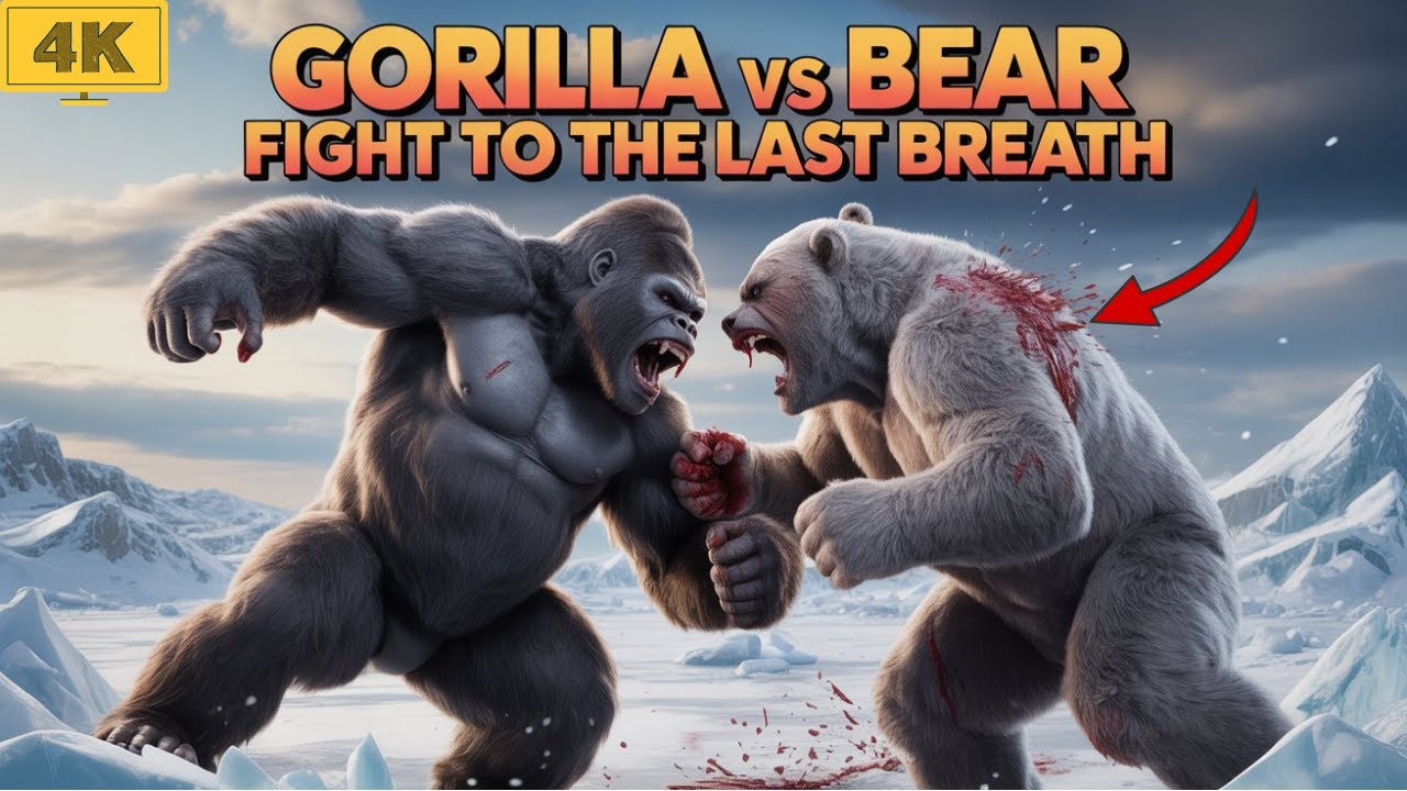 "Gorilla vs Bear: Fight to the Last Breath"|Animals Gorilla vs Bear fight