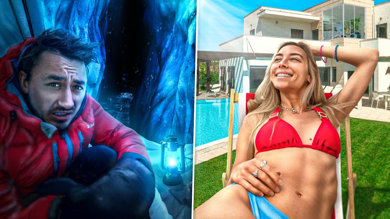 UNE NUIT SEUL DANS UN GLACIER (ma copine vit sa best life)