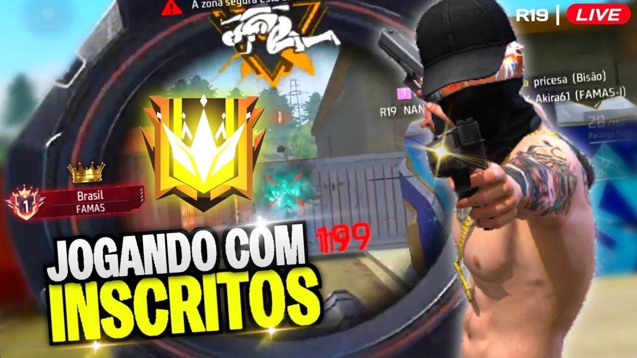 🔥 FREE FIRE AO VIVO 🔥 RANQUEADA SOLO 🔥 RUMO AO DESAFIANTE  🔥INFLUENCIADOR DA GARENA 🔥 LIVE ON 