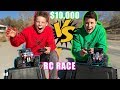 Bryton Vs Ashton RC Monster Truck RACE! Winner gets $10,000!