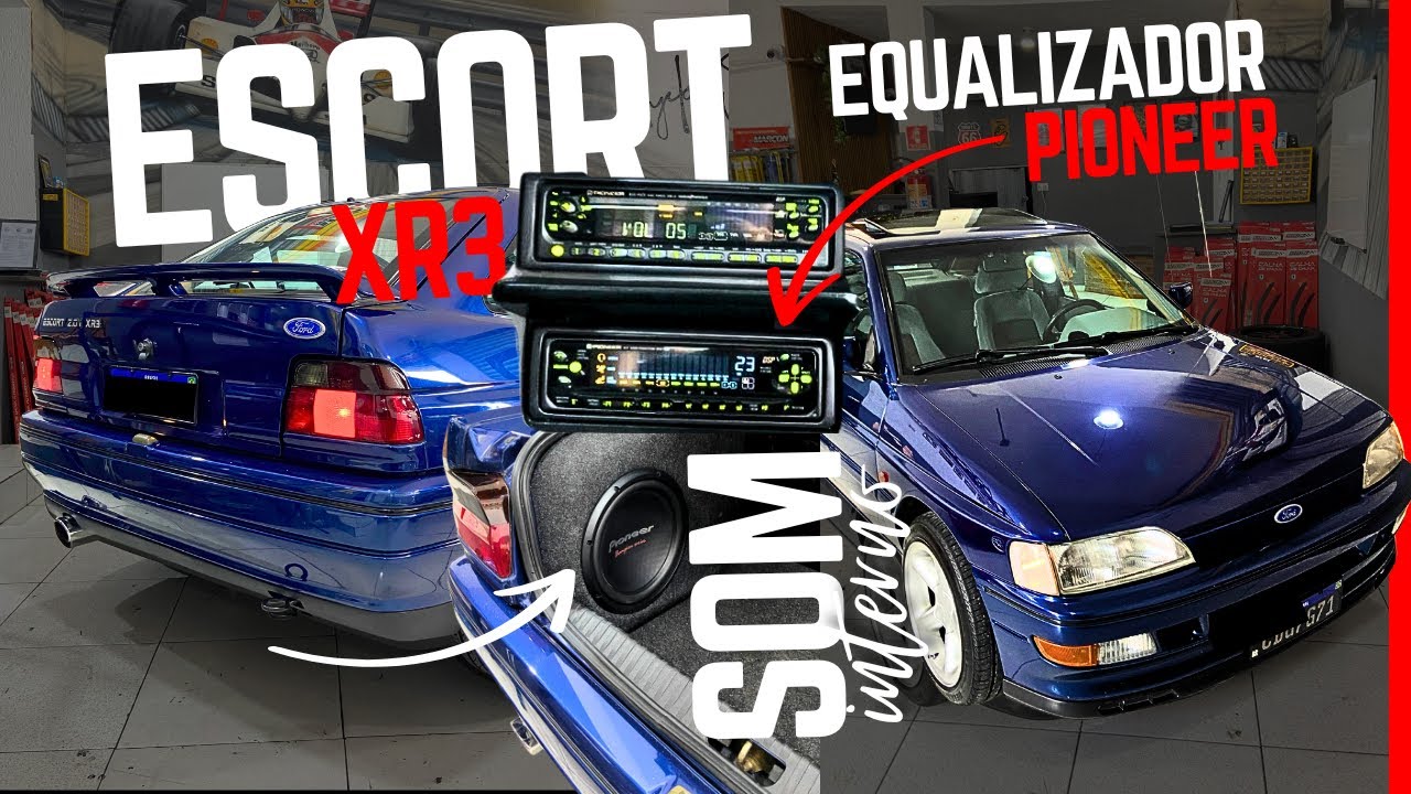 ESCORT XR3 PIONEER EQUALIZADOR DSP DEQ7200/ APARELHO PIONEER DEH-P825/SOUNDIGITAL EVO6/FALANTES NAR