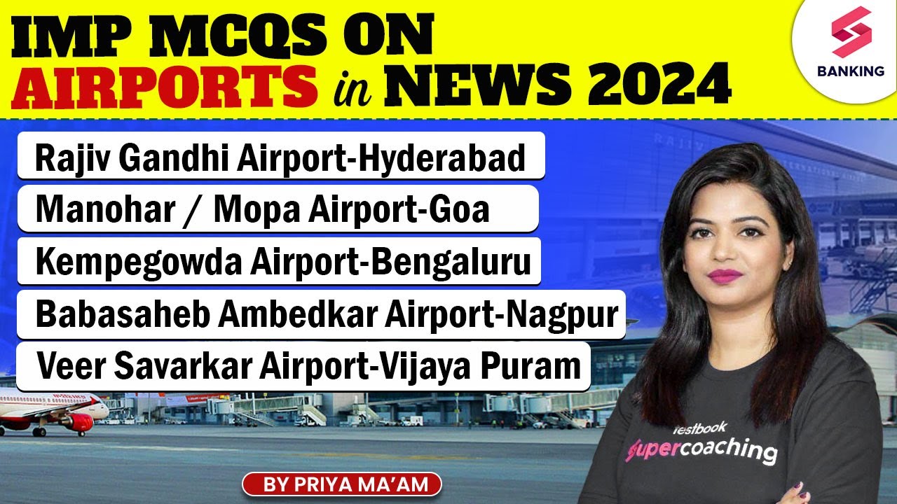 Important Airports In India | Major Airport in India MCQs For Bank Exam ...