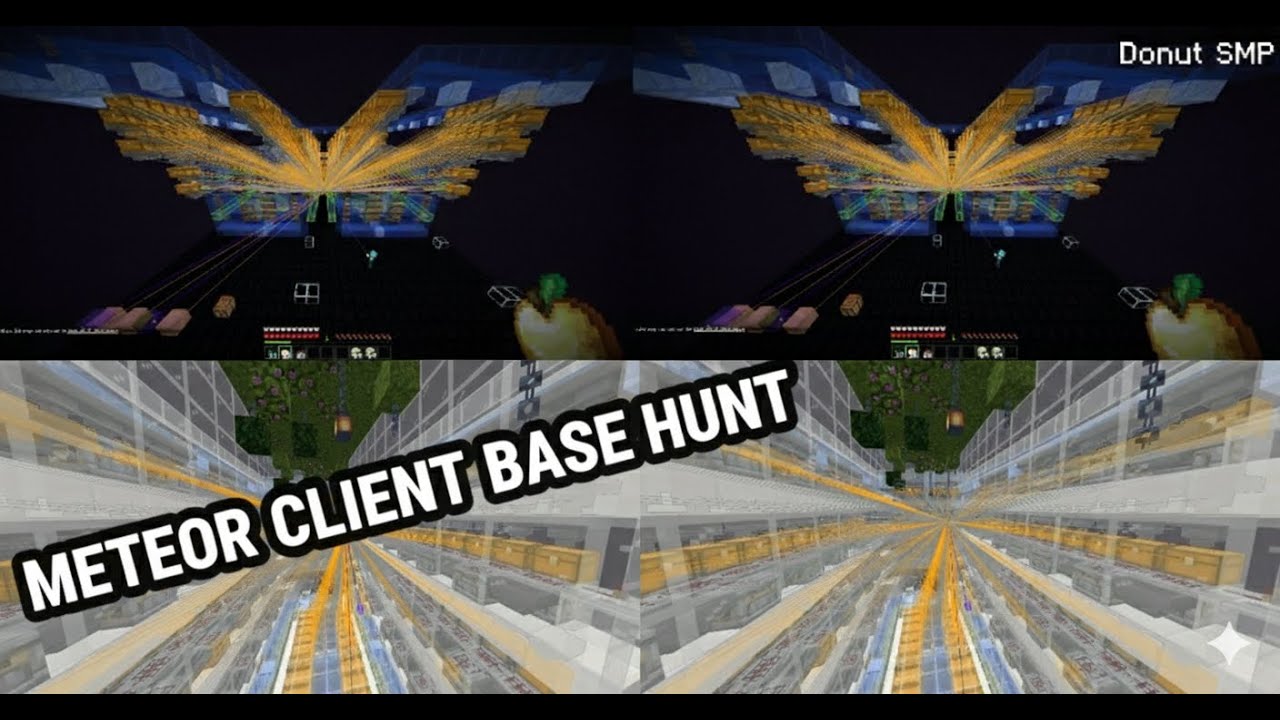 Donut SMP: Meteor Client 24H Base Hunt Compilation (AFK Raid Bases)