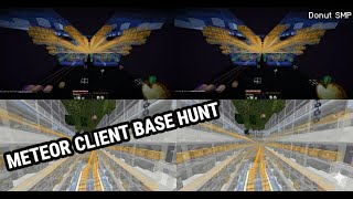 Donut SMP: Meteor Client 24H Base Hunt Compilation (AFK Raid Bases)