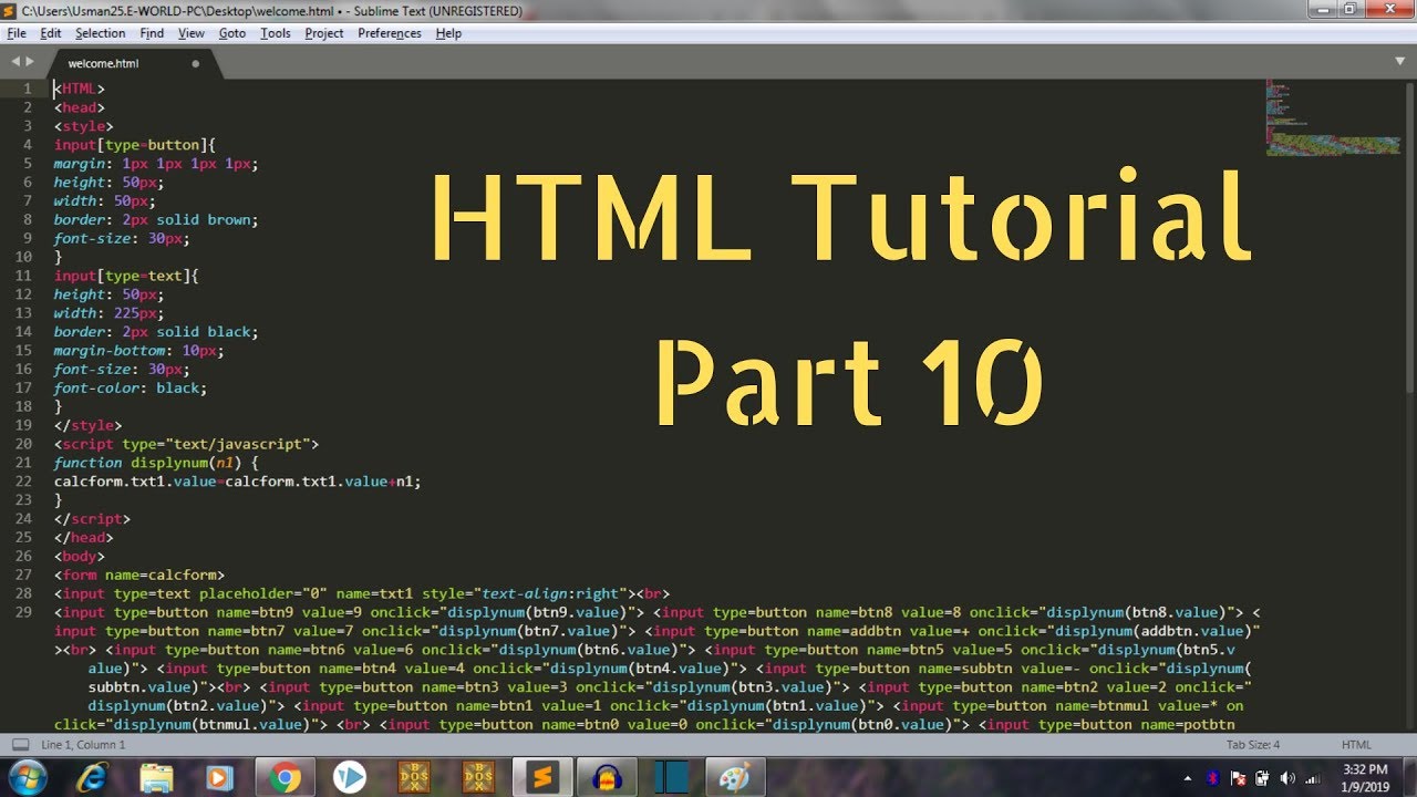 HTML Tutorial for Beginners Part 10 - Expanding Text Boxes and adding ...