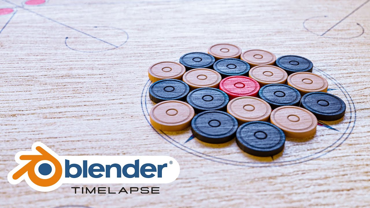 Carrom Board in Blender - 3D Modeling | @PSDPRO