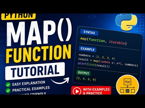 Map function in Python || Python tutorial for beginners