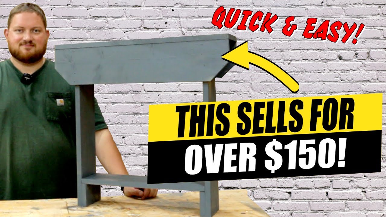 How I Make Money As A Woodworker - Simple Woodworking Project - YouTube