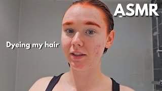 ASMR Dyeing my hair!! unintentional tingly asmr