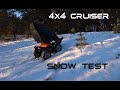 4x4 CRUIZER offroad wheelchairs. Snow test