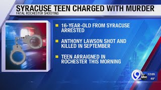 Syracuse teen charged in Rochester murder