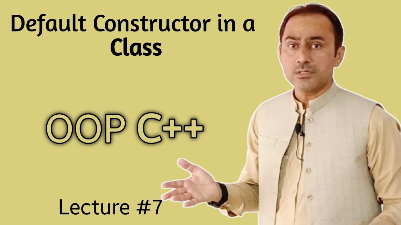Default Constructor in C++||OOP C++ - YouTube