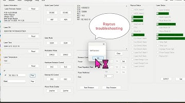 Raycus alarms live troubleshooting with software #machine #cncmachine #lasercuttinamachine