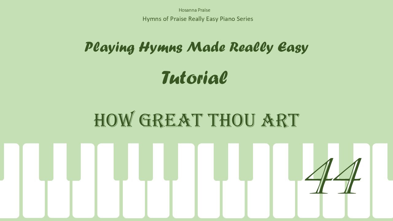 474. How Great Thou Art 祢真偉大