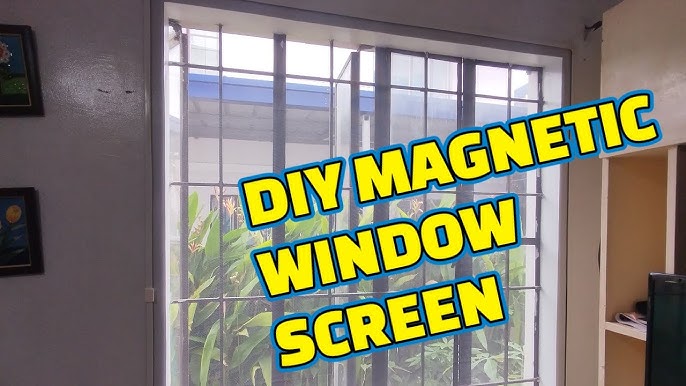 Magic Mesh Magnetic Window Screen- DIY Custom Window Screen, Suitable for  Most Windows up to 55 in x 36 in