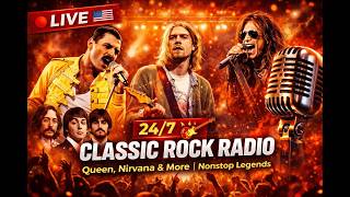 Download Lagu 🔴 LIVE 24/7 Classic Rock Radio 🎸 Queen, Nirvana \u0026 More | Nonstop Legends MP3