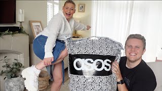 HUSBAND BUYS MY ASOS OUTFITS *AUTUMN EDITION* | James and Carys