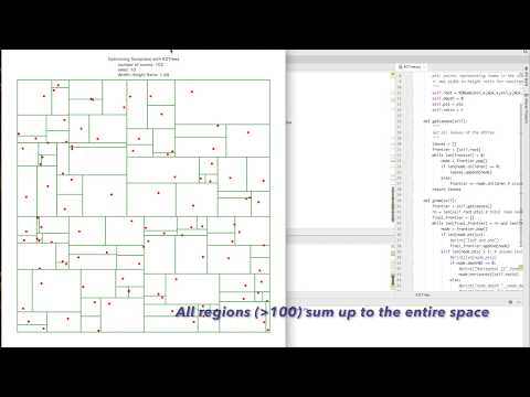 Optimizing Floor plans with KDTrees
