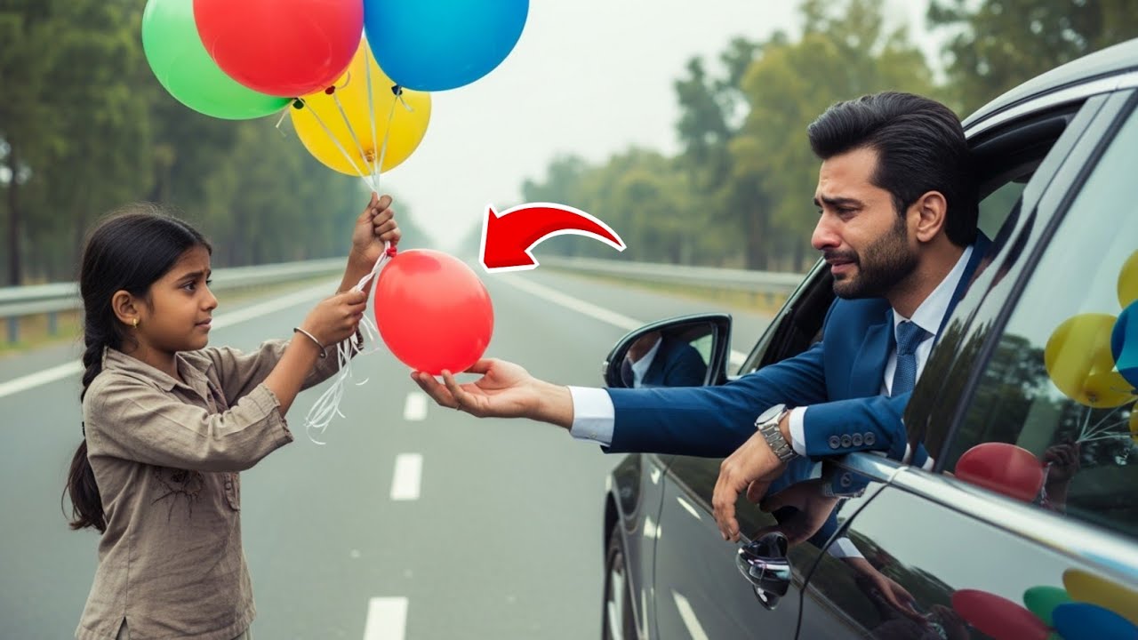 4 साल पहले खोई हुई बेटी करोड़पति बाप को सड़क किनारे गुब्बारे बेचती हुई मिली... #emotionalstory 