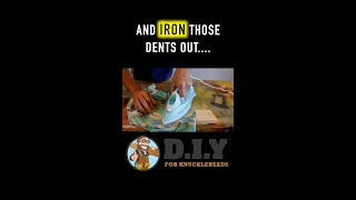 Magically Repair Dents in Wood With an Iron! 🤯 #Shorts