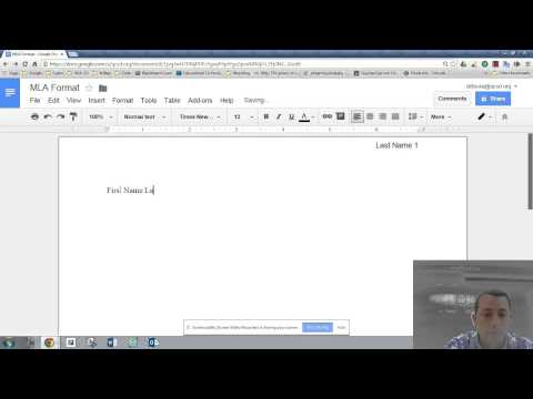 Format an MLA Report in Google Docs.