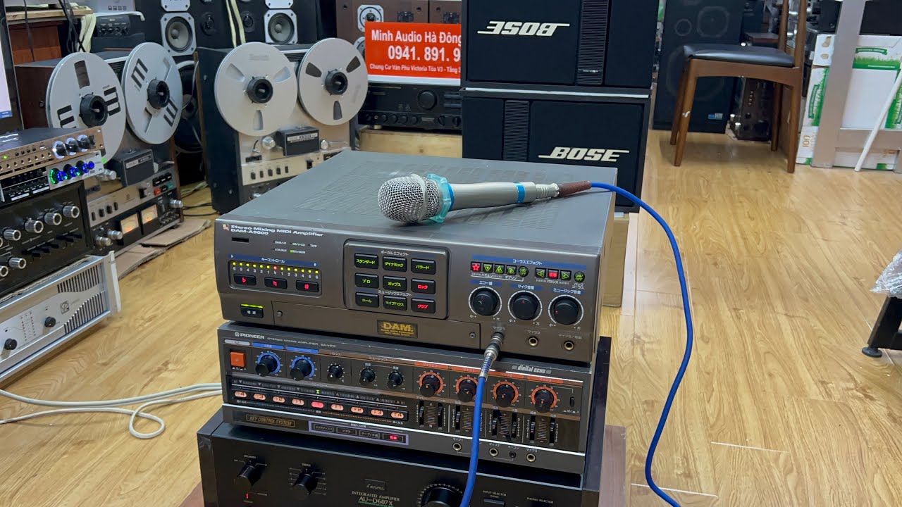 Về 2 Amply karaoke Nhật báo giá 3.5tr Pioneer V21ii dam a9000 YouTube