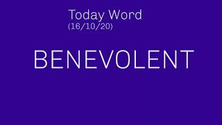 Benevolent Meaning, synonym, antonym in Vocabulary