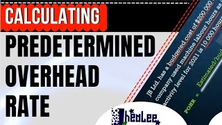 Predetermined Overhead Rate - POHR Calculation | Elements of Costs | Accounting for Overheads Profile