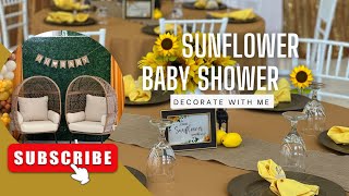 Sunflower Baby Shower | Decorate with Me | Timelapse