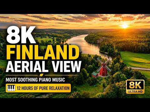 Finland's Hidden Beauty | Aerial Views of Farms, Castles & Windmill Villages