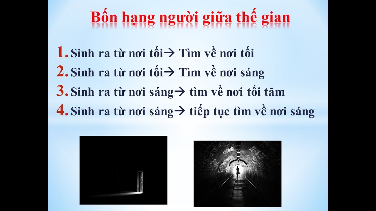 BỐN HẠNG NGƯỜI TRÊN THẾ GIAN BỐN HẠNG NGƯỜI TRÊN THẾ GIAN