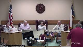 Walker County Commissioners Court Regular Session June 2, 2025