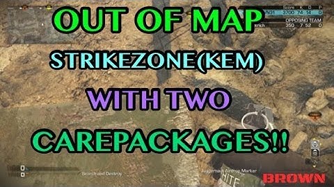 Call Of Duty Ghost: Out Of Map StrikeZone(KEM) With 2 CarePackages! -Glitch Tutorial-