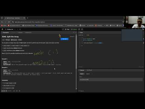 Problem #3046 - Split the Array