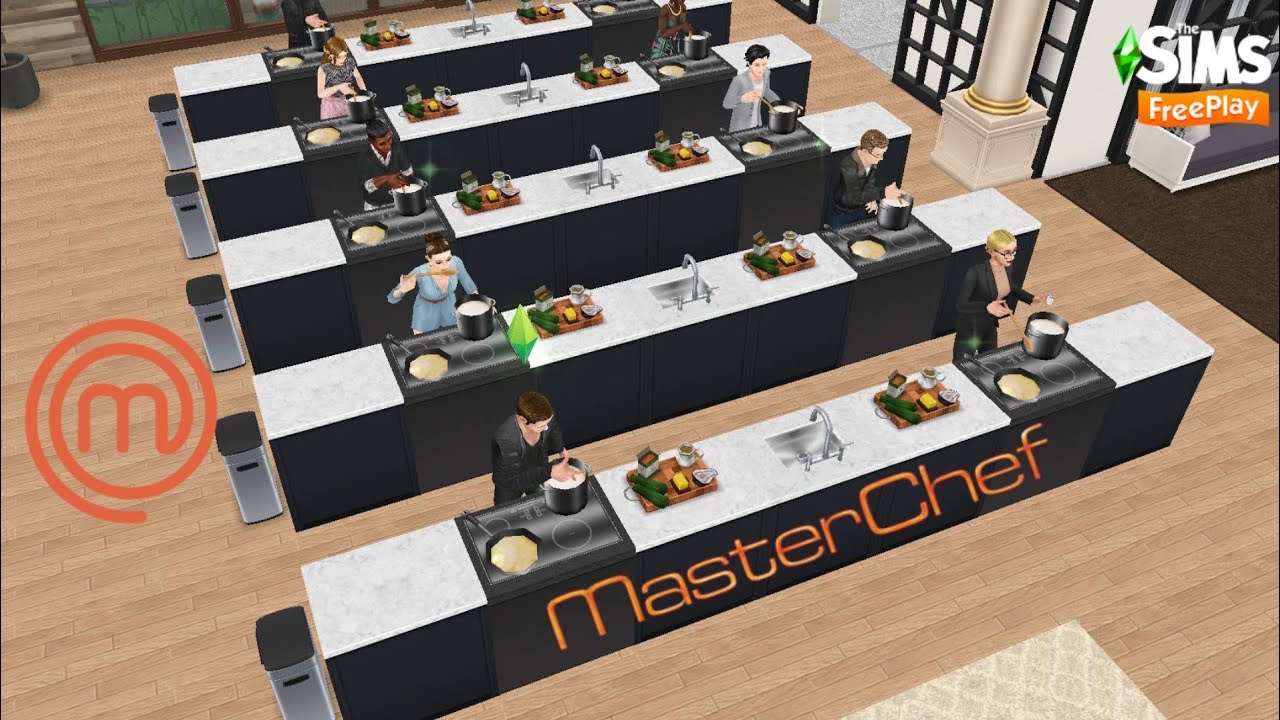 The Sims Freeplay • MasterChef Kitchen Tour YouTube